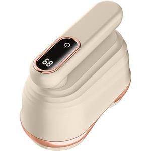 ComfyHarbor Levapelucchi elettrico a doppia lama, con display a LED, ricaricabile, manico pieghevole portatile, per vestiti, maglioni, divani, colore bianco