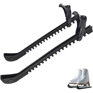 Lyivisk 1 paio di protezioni per lame per pattini, protezione universale e regolabile per Hockey su ghiaccio e pattinaggio artistico, protezioni per lame nere per bambini e adulti