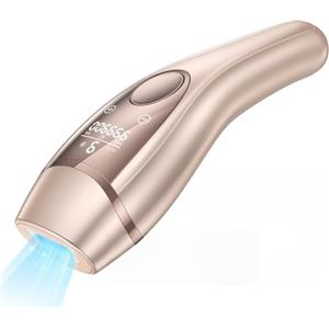 Zerellia Epilatore Luce Pulsata con Funzione di Raffreddamento, 9 Livelli di Energia, 999,900 Flashes Luce Pulsata IPL per, Corpo, Ascelle, Bikini