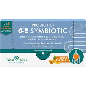 Prodeco Pharma PROBIOTIC GSE SYMBIOTIC - Integratore Alimentare con Probiotici e Prebiotici, 15 Flaconcini Monodose