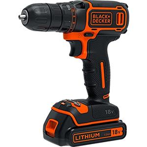 BLACK+DECKER BDCDC18K1-QW trapano avvitatore 18 V, nero