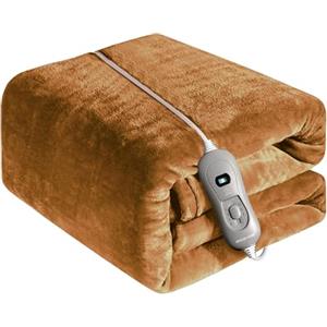 ECO-DE ECODE Coperta Elettrica Matrimoniale Riscaldante Grande - Termocoperta e Caldo Plaid Termico Elettrico con Telecomando e Timer - Coperte Riscaldabili per Letto Divano o Ufficio 3 Livelli di Calore