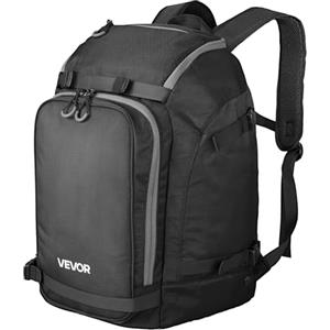 VEVOR Borsa per Scarponi da Sci, 55L, Zaino da Viaggio per Scarponi da Snowboard, con Esterno e Fondo Impermeabili, Oxford 1680D, Borsa per Sci, Snowboard, Casco, Occhiali, Guanti, Accessori Nero