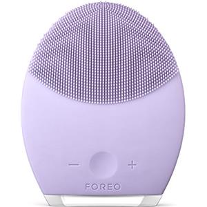 FOREO LUNA 2, Spazzola pulizia viso personalizzata e massaggiatore anti-età, Viola