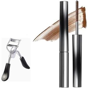 Generico Facelove Iron Eye Iron Curl Mascara, mascara incurvante 3D Iron Wand, allungante e nutriente, waterproof, a lunga tenuta e a prova di sbavature (Brown)