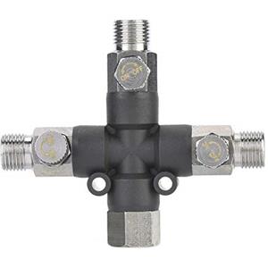 Hilitand Raccordi per aerografo a Tre Vie Raccordo per Giunzione separatore Aria 1/8 '' per connessione aerografo e Pompa d'Aria