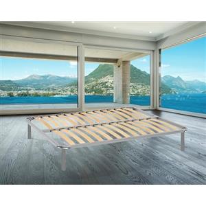 Talamo Italia Rete Letto Matrimoniale Margaret, Rete Ortopedica a doghe, 100% Made in Italy, Cm 160x190h 31