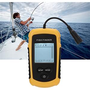 Topyond Ecoscandaglio Portatile Cablato Ecoscandaglio ABS Ecoscandaglio Subacqueo Intelligente Cercatore di Profondità Portatile Per Pesca in Kayak su Barche da Pesca sul Ghiaccio