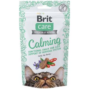 Brit Care Snack Calming per Gatti - Snack Semi-Umidi con Erba Gatta e Bacche di Goji, Ipoallergenico e Senza Cereali, 50 g