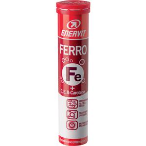 Enervit Ferro - Integratore Alimentare Effervescente con Ferro, Vitamina C, E e Beta-carotene - 20 Compresse
