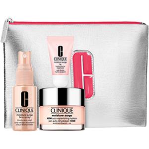 Clinique Moisture Surge Megastars - Set Idratante con Gel-Crema, Spray Viso e Balsamo Labbra