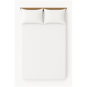 Generico Lenzuolo con Angoli Matrimoniale in Jersey di Cotone - Morbido e Traspirante - Adatto a Materassi Fino a 30 cm - 180x200 cm - Bianco