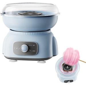 NAVESO Macchina per Zucchero Filato, Macchina Zucchero Filato Set, 500W Retro Cotton Candy Machine, Zucchero Filato Macchina con Cucchiaio Dosatore e 10 Bastoncini di Legno per Bambini, Feste