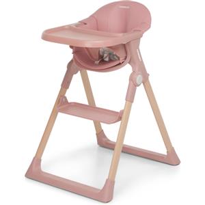 Foppapedretti Kidsmenu - Seggiolone Pappa Multifunzionale in Legno con Funzione Sdraietta, Colore Pink