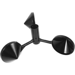 FONDOTIN Misuratore del Vento Anemometro a Tazze Strumento Misurazione per Monitoraggio Meteorologico Facile da Installare Tazze Ricambio Professionali per Esterni