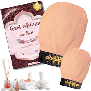 Mysterious way Kessa esfoliante 2 in 1, kessa e spugna da bagno per viso e corpo scrub corpo pelle sensibile cura toilette e pulizia profonda, Kessa Hammam e Spa (Kessa Sii x2)
