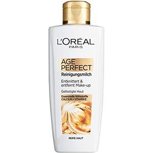 L'Oréal Paris Age Perfect Latte Detergente 200 ml - Formula Fortificante con Calcio e Vitamina E per Pelle Matura