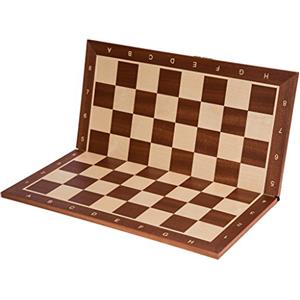 SQUARE GAME SQUARE - Professionale Scacchiera in legno No 5 MOGANO SK - 48 x 48 cm ; Campo 50 x 50 mm - Scacchi