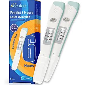 Accufast Test di Ovulazione, Prevedere con Precisione 6 ore Dopo, Test di Fertilità LH, Test Ovulazione Aumenta le tue Probabilità di Rimanere Incinta 99,99% Accurato & Sensibile (2 Tests)