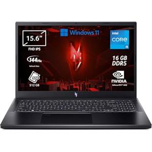 Acer Nitro V 15 ANV15-51-5673 Notebook Gaming, Processore Intel Core i5-13420H, Ram 16 GB DDR5, 512 GB SSD, Display 15.6 FHD IPS 144 Hz LED LCD, NVIDIA GeForce RTX 4050 6 GB, Windows 11 Home