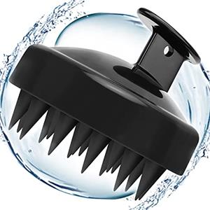 Dorzu Massaggiatore Cuoio Capelluto, Massaggiatore Capelli in Silicone, Shampoo a Secco, Spazzola Capelli ricci e lisci, Pulizia profonda e Esfoliazione Delicata, Stimola la Crescita Capelli
