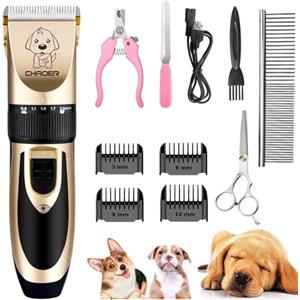 Eyeleaf Tosatrice per Cani Professionale Tosatrice per Gatti Pelo Lungo Ricaricabile Oro