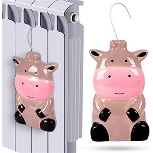 Vilde Umidificatore per termosifone - Umidificatore ad evaporazione ad acqua in ceramica Diffusore per termosifone in ceramica per bambini a forma di mucca