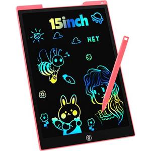 SERUW Tavoletta Grafica LCD Scrittura 15 Pollici, Tavoletta Grafica Bambini Elettronica Digitale da Disegno con Penna Giochi Giocattolo 3 4 5 6 7 8 9 Anni Regali di Natale di Compleanno per Ragazzi Ragazze