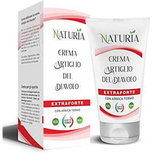 Naturia ARTIGLIO DEL DIAVOLO E ARNICA FORTE NATURALE - CREMA RISCALDANTE - Made in Italy-100ml - per favorire il benessere muscolare e articolare