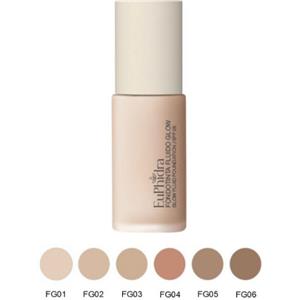 Euphidra Fondotinta Fluido Glow FG06 30 ml - Illuminante con SPF 25 e Texture Setosa