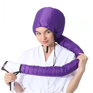 SYXLS Casco per Asciugatura Capelli, Cuffia per Asciugacapelli Manuali, Regolabile Elastica Cuffia Termica per Capelli, per Asciugatura, Acconciatura, Arricciatura (Viola)