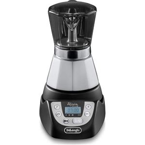 De Longhi Alicia PLUS EMKP 42.B Caffettiera elettrica Moka 2 o 4 Tazze Caffè Macinato in Polvere Funzione Orzo e Aroma con Timer