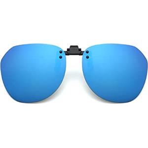 YAMEIZE Occhiali da Sole a Clip alla Moda per Donna Uomo Occhiali da Sole all'aperto (Blu)