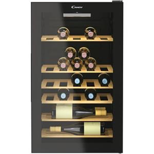 Candy Cantinetta CWC 150 MHF Cantinetta Vino 41 Bottiglie, Classe G, 6 Ripiani, Nero a Libera Installazione