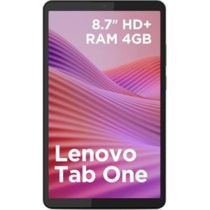 Lenovo Tab One Tablet - Display 8.5" HD (1340x800), Processore MediaTek Helio G85, RAM 4GB, Memoria 64GB, WiFi 5, Tablet Android 14, Clear Case incluso - Luna Grey