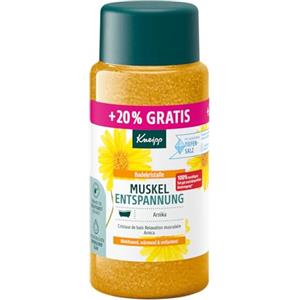 Kneipp Cristalli da bagno rilassanti muscolari, dimensioni speciali, con sale profondo naturale e con estratto di arnica e oli essenziali di Cabreuva, rosmarino e pinus, edizione limitata, 720 g