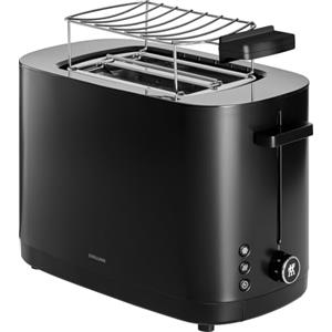 ZWILLING Enfinigy, tostapane con 3 programmi automatici, 7 gradi di doratura e funzione di spegnimento, 2 fessure corte per 2 fette, con inserto per panini, nero