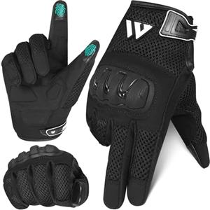 WFX WestWood Fox Gear Guanti da Moto Guanti protettivi in Rete Traspirante Guanti da Moto Touchscreen a Dita Intere MTB Equitazione BMX ATV Ciclismo Corse su Strada Arrampicata Motocross Corse per