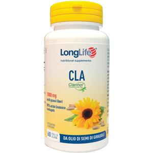 Longlife CLA 1000 mg - Integratore di Acido Linoleico Coniugato in 60 Perle per Funzione Muscolare e Metabolismo
