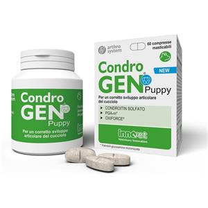 INNOVET CondroGEN Puppy - Mangime Complementare per Cuccioli, Sviluppo Articolare, 60 Compresse Masticabili