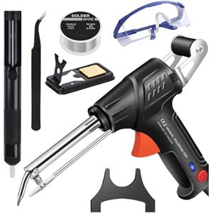 HItianya Internally Heated Industrial Laser Welding Tools, Set Di Saldatore Multifunzione Portatile, Pistola Per Saldatura Manuale Da 60 W, Con Rimozione Della Ruggine/Taglio/Saldature (Black, External Heat)