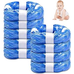 NATNAV 9 Pezzi Ricarica Mangiapannolini, Sacchetti Mangiapannolini, Ricarica Mangiapannolini Compatibile con Twist & Click, con LitterLocker（4.5M）