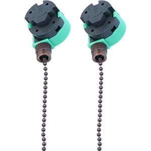 DOITOOL 2pezzi Interruttore Catena Per Ventilatore Da Soffitto Marrone Velocità Regolabili Sostituzione Corda Per Controllo Luci Lampade e Ventole Da Adatto Per Uso Domestico e Commerciale