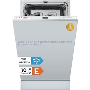 COMFEE' CDWEB914S-W Lavastoviglie da Incasso con 10 coperti, 8 Programmi, di avviamento ritardato, Funzione di Mezzo Carico, cloud wash, Asciugatura Extra - Inox