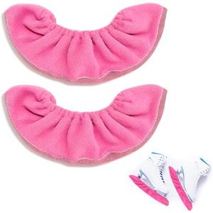Sariputa 1 paio di protezioni per pattini da ghiaccio, per hockey su ghiaccio, per pattini da hockey e pattinaggio artistico (rosa)
