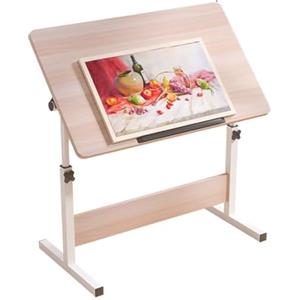 Generic Scrivania da disegno pieghevole regolabile in altezza, tavolo da disegno portatile per casa o ufficio, tavolo compatto per cianografie, facilmente pieghevole e comodo per artisti, dimensioni: 80 cm