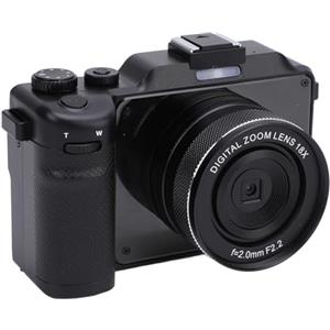 VBESTLIFE Videocamera Digitale 4K con Foto da 56 MP, Zoom 18X, Fotocamera Digitale Micro SLR, fedeltà Wireless, Fotocamera retrò, per Fotografia, Vlogging di Viaggio