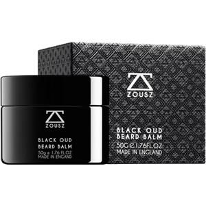 ZOUSZ Black Oud Balsamo Barba - Crema Barba Uomo ammorbidente di lusso con burro karité, olio di cocco texture cremosa e ricca - Trattamento profondo e styling - 50 g