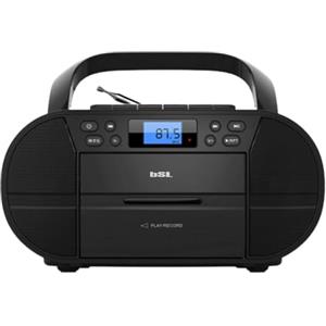 BSL BEAUTIFUL SOUND LINE BSL Boombox Radio CD Portatile con Cassetta e Bluetooth JL2021A | 6W RMS | FM e USB | mp3 | Display LCD | AUX IN e Usb Cuffie
