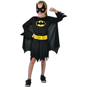 Ciao-Batgirl Costume Bambina Originale DC Comics (Taglia 3-4 Anni), Colore Nero, 11675.3-4